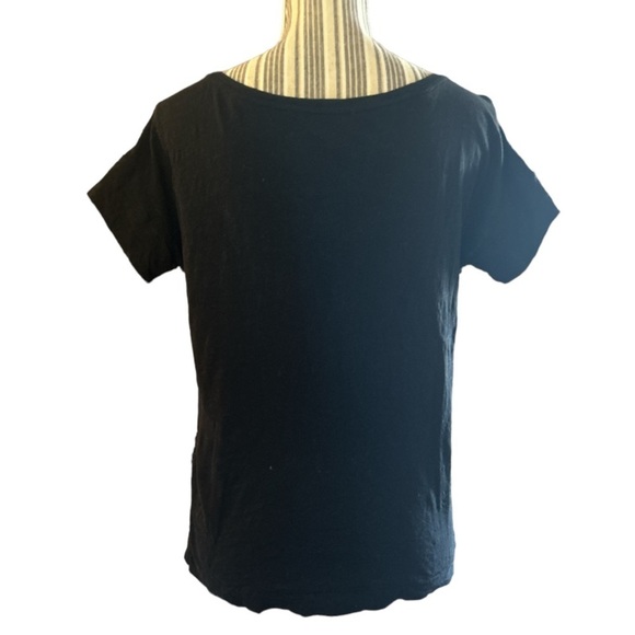 LOFT, Women’s Black T-Shirt w/ Sequins, Size S - Picture 2 of 3